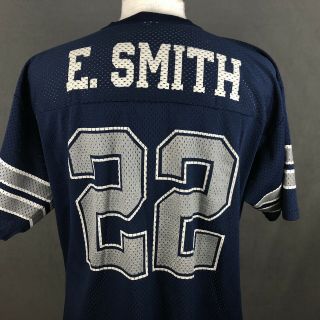 Emmitt Smith 22 Vintage 90s Dallas Cowboys Nfl Football Jersey Logo 7 Usa Large