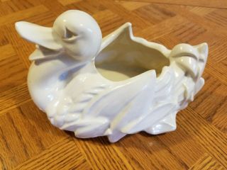 Vintage 1951 Mccoy Pottery Duck Planter Vase