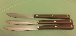 3 Damage Vintage Cutco No 47 Knives Set Pat.  2147079