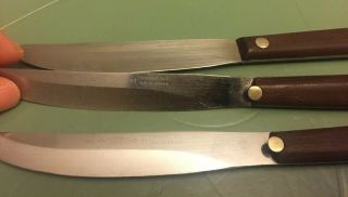 3 Damage Vintage Cutco No 47 Knives set Pat.  2147079 4