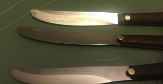 3 Damage Vintage Cutco No 47 Knives set Pat.  2147079 5
