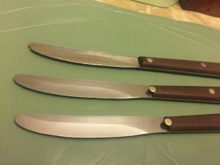 3 Damage Vintage Cutco No 47 Knives set Pat.  2147079 8