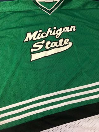 Michigan State Spartans Vintage Game Style Hockey Jersey Men 