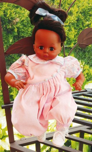 14 " Vintage 1977 Madame Alexander African American Pussy Cat Baby Doll