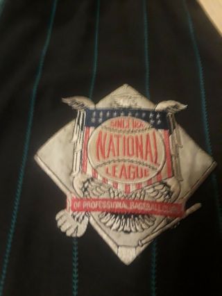 VINTAGE 1990 ' s Florida Marlins Reversible Jacket Rare National League Patch 4