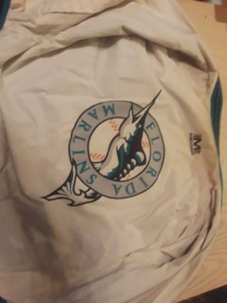 VINTAGE 1990 ' s Florida Marlins Reversible Jacket Rare National League Patch 7