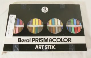 Vintage Berol Prismacolor Art Stix 48 Color Set 1955