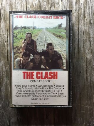 Cassette The Clash Combat Rock Vintage Cassette 1982 Cbs