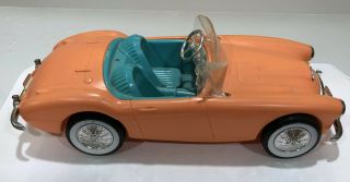 Mattel Barbie Austin Healey Roadster Convertible Car Coral & Aqua