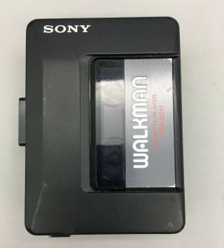 Vintage Sony Walkman Cassette Tape Player Wm - 2011 Black - G38