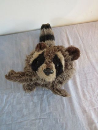 Vtg Country Critters Plush Raccoon Full Body Hand Puppet No Squeaker