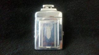 Vintage Ronson Lighter Ladies Compact / Cigarette Case Missing Mirror