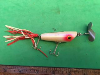 Fred Arbogast Sputterbug Lure Pearl Akron Ohio