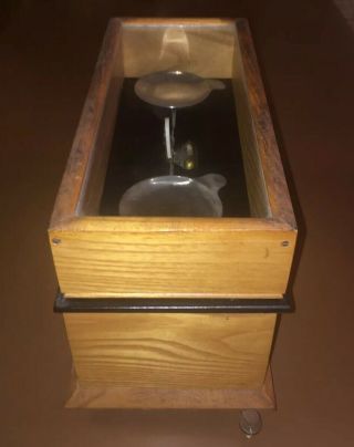 Vintage Henry Troemner Apothecary Scale in Oak and Glass Case Model 190 - CL 8