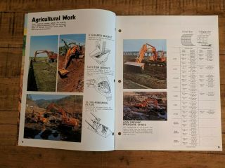 Vintage Hitachi Construction Machinery UH Series Hydraulic Excavator Brochure 4