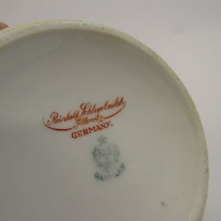 Vintage Reinhold Schlegelmilch RS Germany Covered Sugar Bowl Porcelain Flowers 8