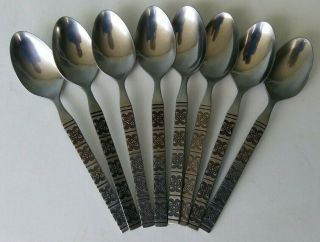 Ekco Eterna - Montalo - Vintage Stainless Steel Tea Spoons - Set Of 8