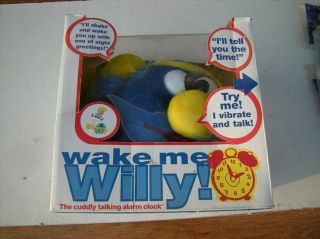 Wake Me Willy Rumpus Alarm Clock Toy Vtg.  1999 Plush,