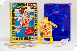 Takara Bandai Popy Machine Robo Snack Man 23 Transformers Vintage Microman Robot