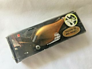 Vintage Thompson Doll Top Secret TS 74 Gold Black Fishing Lure 3