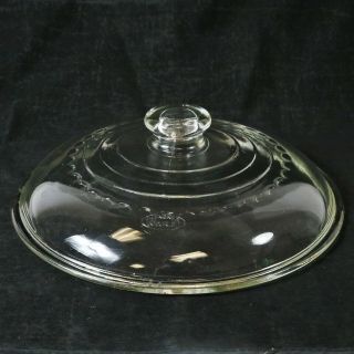 Vintage Wagner Ware C - 8 Dome Glass 10.  5 " Lid For 8 Cast Iron Skillet Dutch Oven