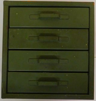 Waterloo 100x - 4x 4 - Drawer Vintage Metal Parts Cabinet