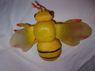 Large 1997 Vintage Bee 9 " X 13 " Pollinator Insect Action Figure Toy Heavy Rubber
