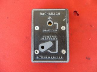 Vtg Bacharach DRAFT - RITE Manometer w/ Case Tube Pocket Gauge Pressure Tool 1492 3