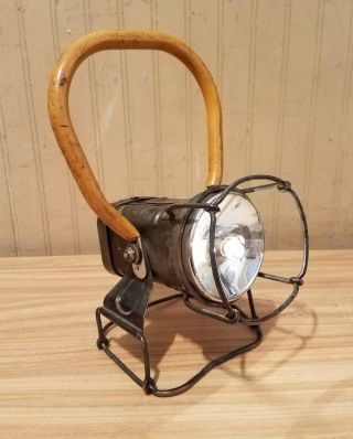 Vintage Justrite Permissible Electric Lantern Twin Buld Minning Railroad Lantern