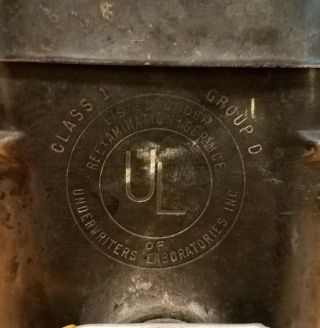 Vintage Justrite Permissible Electric Lantern Twin Buld Minning Railroad Lantern 7