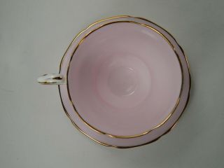 Vintage Paragon Double Warrant Pink Flower Tea Cup and Saucer 4