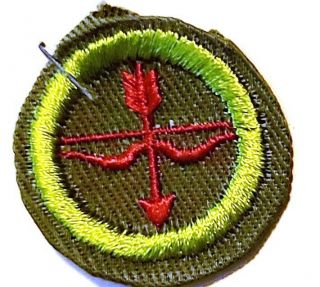 Vintage 1960 BSA Merit Badge Archery Boy Scout Patch 3