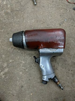 1/2 " Cp734 Chicago Pneumatic Impact Wrench With Cover - Vintage Mechanic Tool