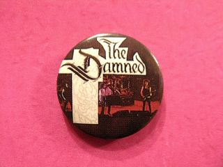 The Damned Vintage Button Badge Pin Not Patch Poster Lp Uk Import Punk Wave