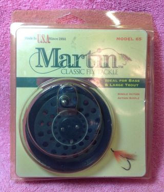 Vtg Martin Fishing Reel◾model 65◾new In Package◾fly Fishing Reel