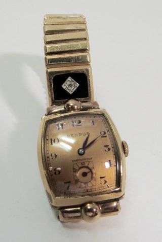 Vintage Benrus Shockproof Watch - 1/20th 14k Gf - Statement Piece