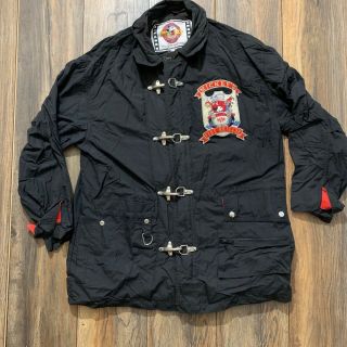 Mickey’s Fire Brigade Jacket Size Medium Disney Vintage Mickey Mouse Rare Coat