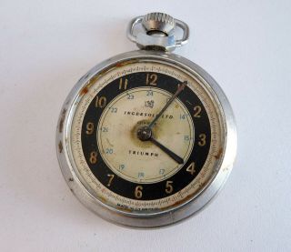 Vintage Ingersoll London Triumph Wind - Up Pocket Watch - For Spares / Repair