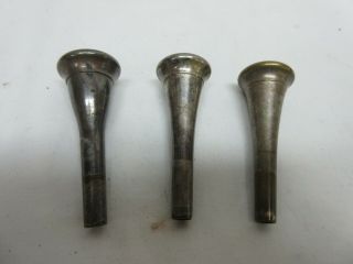 3 Vintage Holton Farkas (2) Mdc French Horn Mouthpieces,  Other