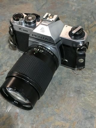 Vtg Asahi Pentax K1000 W/ Imado F:2.  8 135mm Lens