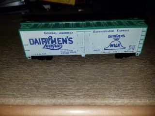 Vintage Tyco Ho Scale Dairymen’s League Reefer Refrigerated Milk Box Car