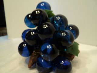 Gorgeous,  Vintage,  Retro,  Acrylic Lucite Glass,  Blue Grapes Cluster