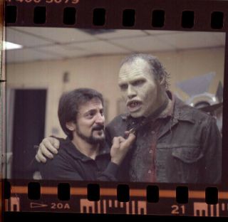 Ha13o Vintage Day Of The Dead Movie Tom Savini Actor Artist Face Negative Photo