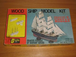 Vintage Sterling Models Charles W.  Morgan Kit G8 Wood Model