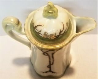 Vintage Japanese Nippon Hand Painted Choclate Coffee Tea Pot 3