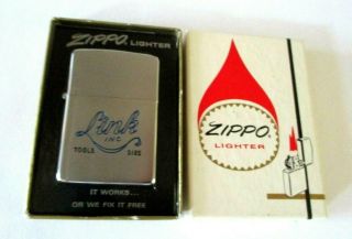Vintage Zippo Lighter - Link Tool Dies - W Box - Un - -
