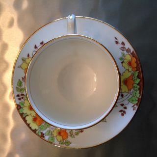Vintage Adderley HAND PAINTED Teacup and Saucer 4724 2