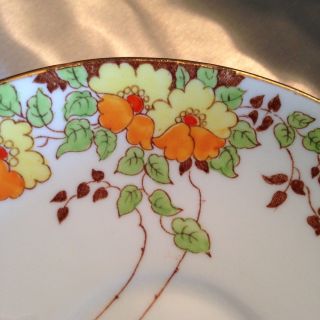 Vintage Adderley HAND PAINTED Teacup and Saucer 4724 5