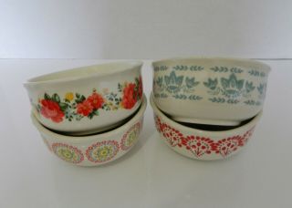 The Pioneer Woman Four Fruit Bowls Vintage Floral Pattern 2818DMT Multi Color 3
