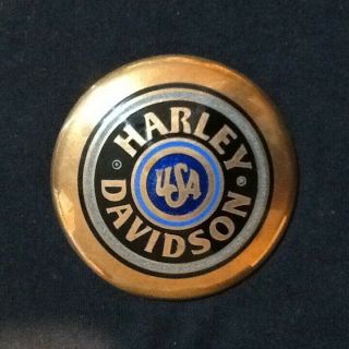 One Vintage Harley Davidson Metal Gas Tank Emblems/badges